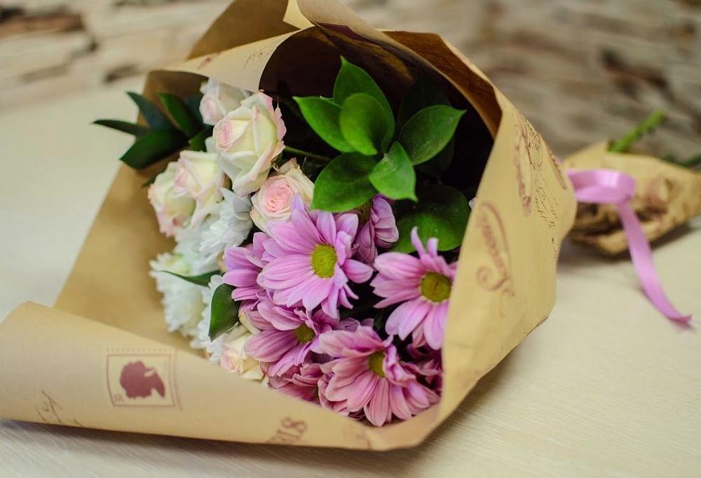 Букет цветов из: Розы и Хризантемы в Дубовском