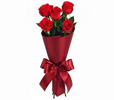 Букет 5 Красных роз Эдлесс Лав в Дубовском