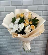 Букет цветов из:  Розы и Хризантемы в Дубовском