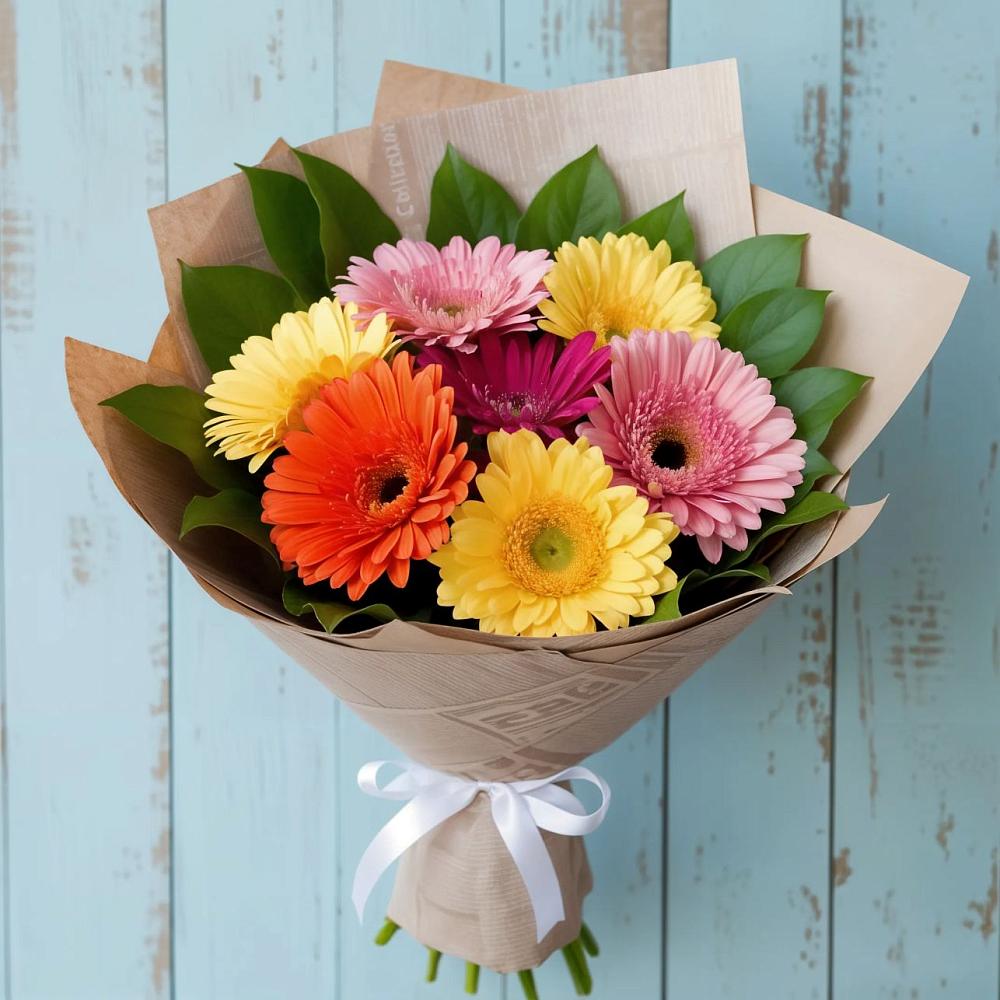 Букет цветов из: Герберы в Дубовском