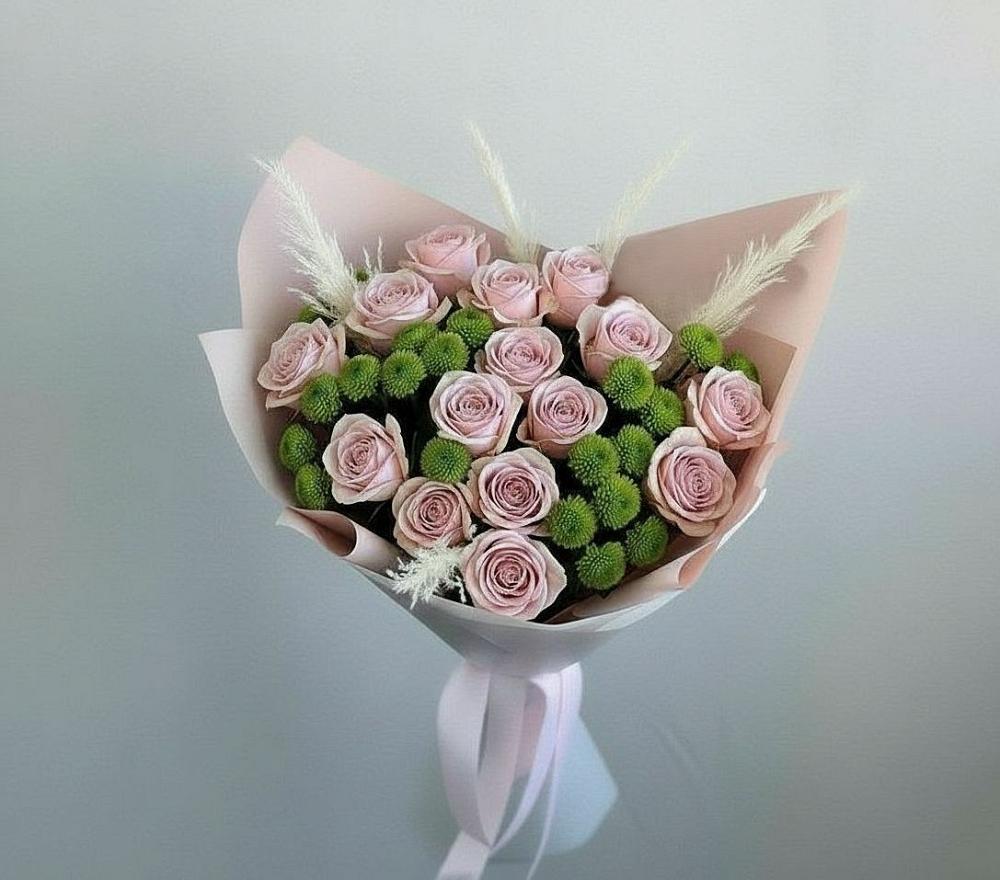 Букет цветов из: Розы и Хризантемы в Дубовском