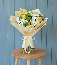 Букет цветов из:  Хризантемы и Розы в Дубовском