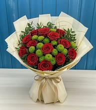 Букет цветов из:  Розы и Хризантемы в Дубовском