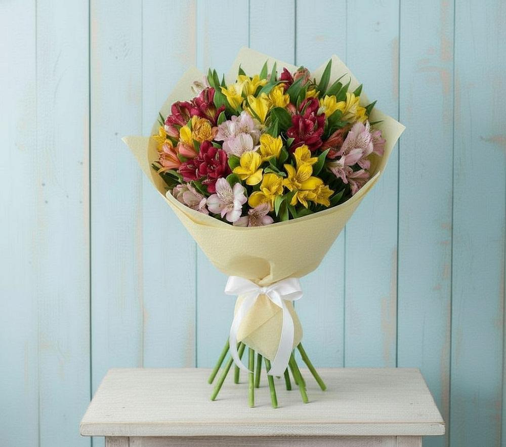 Букет цветов из: Альстромерии в Дубовском