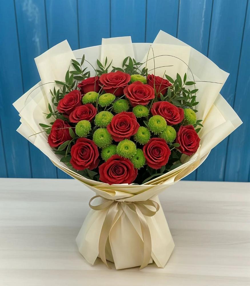 Букет цветов из: Розы и Хризантемы в Дубовском