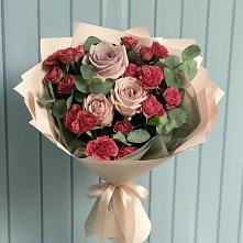 Букет цветов из:  Гвоздики и Розы #REPLACE_PRED# Дубовском